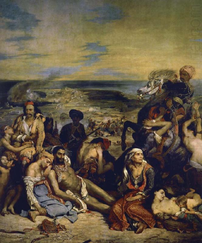 Eugene Delacroix blodbafet chios china oil painting image